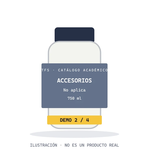 Ilustración de demostración de Botella deportiva; no es una fotografía de un producto real.